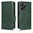 Funda de Cuero Cartera con Soporte Carcasa C02X para Xiaomi Redmi Note 12 Pro Speed 5G Verde