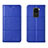 Funda de Cuero Cartera con Soporte Carcasa C03 para Xiaomi Redmi Note 9 Azul