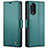 Funda de Cuero Cartera con Soporte Carcasa C03S para Oppo Reno8 T 4G Verde