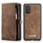 Funda de Cuero Cartera con Soporte Carcasa C03S para Samsung Galaxy A32 4G Marron