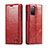 Funda de Cuero Cartera con Soporte Carcasa C03S para Samsung Galaxy S20 Rojo