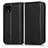 Funda de Cuero Cartera con Soporte Carcasa C03X para Google Pixel 4 XL Negro