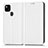 Funda de Cuero Cartera con Soporte Carcasa C03X para Google Pixel 4a Blanco