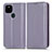 Funda de Cuero Cartera con Soporte Carcasa C03X para Google Pixel 5a 5G Morado