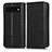 Funda de Cuero Cartera con Soporte Carcasa C03X para Google Pixel 6 5G Negro