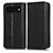 Funda de Cuero Cartera con Soporte Carcasa C03X para Google Pixel 6 Pro 5G Negro