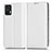 Funda de Cuero Cartera con Soporte Carcasa C03X para Motorola Moto Edge 30 Lite 5G Blanco