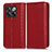 Funda de Cuero Cartera con Soporte Carcasa C03X para OnePlus 10T 5G Rojo