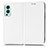 Funda de Cuero Cartera con Soporte Carcasa C03X para OnePlus Nord 2 5G Blanco