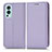 Funda de Cuero Cartera con Soporte Carcasa C03X para OnePlus Nord 2 5G Morado