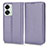 Funda de Cuero Cartera con Soporte Carcasa C03X para OnePlus Nord 2T 5G Morado