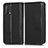 Funda de Cuero Cartera con Soporte Carcasa C03X para Oppo A74 4G Negro