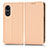 Funda de Cuero Cartera con Soporte Carcasa C03X para Oppo A78 4G Oro