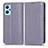 Funda de Cuero Cartera con Soporte Carcasa C03X para Oppo A96 4G Morado