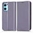 Funda de Cuero Cartera con Soporte Carcasa C03X para Oppo Find X5 Lite 5G Morado