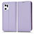 Funda de Cuero Cartera con Soporte Carcasa C03X para Oppo Find X5 Pro 5G Morado