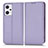 Funda de Cuero Cartera con Soporte Carcasa C03X para Oppo Reno7 A Morado