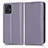 Funda de Cuero Cartera con Soporte Carcasa C03X para Realme 8i Morado