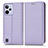 Funda de Cuero Cartera con Soporte Carcasa C03X para Realme C31 Morado