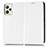 Funda de Cuero Cartera con Soporte Carcasa C03X para Realme C35 Blanco