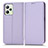 Funda de Cuero Cartera con Soporte Carcasa C03X para Realme C35 Morado