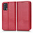 Funda de Cuero Cartera con Soporte Carcasa C03X para Realme GT Master 5G Rojo