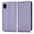 Funda de Cuero Cartera con Soporte Carcasa C03X para Samsung Galaxy A22 5G SC-56B Morado