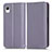 Funda de Cuero Cartera con Soporte Carcasa C03X para Samsung Galaxy A23 5G SC-56C Morado