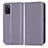 Funda de Cuero Cartera con Soporte Carcasa C03X para Samsung Galaxy F02S SM-E025F Morado