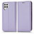 Funda de Cuero Cartera con Soporte Carcasa C03X para Samsung Galaxy F22 4G Morado