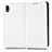 Funda de Cuero Cartera con Soporte Carcasa C03X para Sony Xperia Ace III Blanco