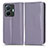 Funda de Cuero Cartera con Soporte Carcasa C03X para Vivo iQOO Z6 Pro 5G Morado