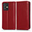 Funda de Cuero Cartera con Soporte Carcasa C03X para Vivo V23 Pro 5G Rojo