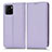 Funda de Cuero Cartera con Soporte Carcasa C03X para Vivo Y01 Morado