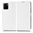 Funda de Cuero Cartera con Soporte Carcasa C03X para Vivo Y10 t1 Blanco