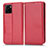 Funda de Cuero Cartera con Soporte Carcasa C03X para Vivo Y10 t1 Rojo