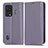 Funda de Cuero Cartera con Soporte Carcasa C03X para Xiaomi Black Shark 5 5G Morado