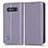 Funda de Cuero Cartera con Soporte Carcasa C03X para Xiaomi Black Shark 5 RS 5G Morado