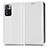 Funda de Cuero Cartera con Soporte Carcasa C03X para Xiaomi Mi 11i 5G (2022) Blanco