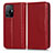 Funda de Cuero Cartera con Soporte Carcasa C03X para Xiaomi Mi 11T 5G Rojo