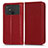 Funda de Cuero Cartera con Soporte Carcasa C03X para Xiaomi Poco C40 Rojo