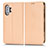 Funda de Cuero Cartera con Soporte Carcasa C03X para Xiaomi Redmi K40 Gaming 5G Oro