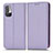 Funda de Cuero Cartera con Soporte Carcasa C03X para Xiaomi Redmi Note 10T 5G Morado