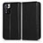 Funda de Cuero Cartera con Soporte Carcasa C03X para Xiaomi Redmi Note 11 Pro+ Plus 5G Negro