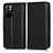 Funda de Cuero Cartera con Soporte Carcasa C03X para Xiaomi Redmi Note 11S 5G Negro