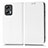 Funda de Cuero Cartera con Soporte Carcasa C03X para Xiaomi Redmi Note 11T Pro 5G Blanco