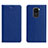Funda de Cuero Cartera con Soporte Carcasa C04 para Xiaomi Redmi Note 9 Azul