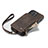 Funda de Cuero Cartera con Soporte Carcasa C04S para Apple iPhone 14 Pro Marron