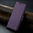 Funda de Cuero Cartera con Soporte Carcasa C04S para Xiaomi Redmi Note 13 Pro 5G Morado