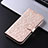 Funda de Cuero Cartera con Soporte Carcasa C04X para Motorola Moto Edge 30 Neo 5G Oro